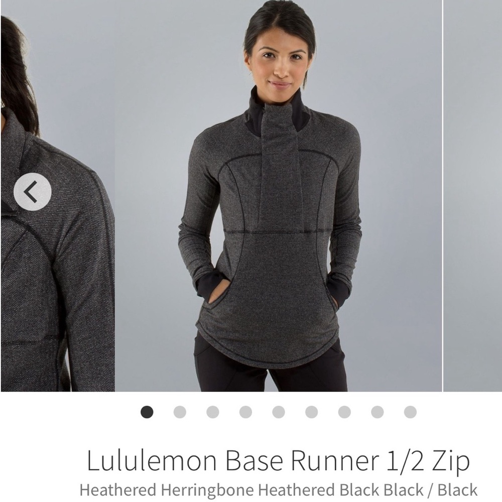 🍋 Lululemon Base Runner 1/2 Zip size 6